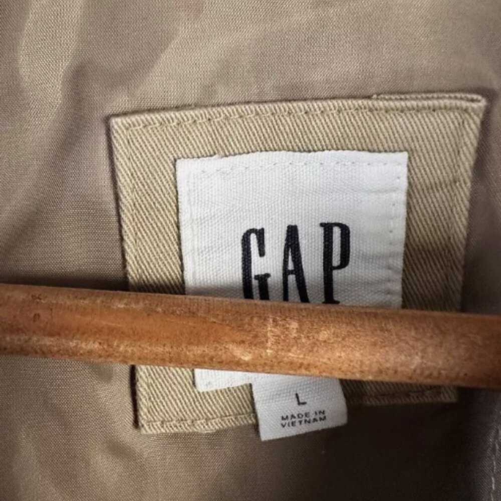 Gap Khaki Trench Coat - Picture 3 of 5